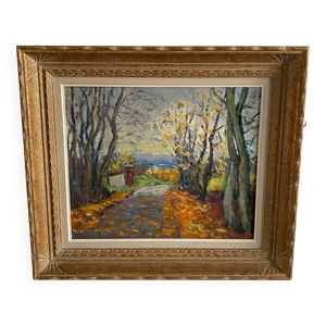 Huile sur toile paysage