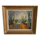 Oil on canvas landscape