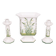 set of 3 Ceramics Candlesticks and Jardiniere by Bassano Italy 1970s