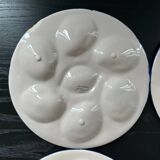Set of 4 oyster plates