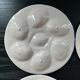 Lot de 4 assiettes à huîtres