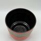 Vase Années 70 Lava Glaze Orange Brûlé