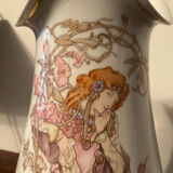 Kaiser vase in glazed porcelain by Nossek