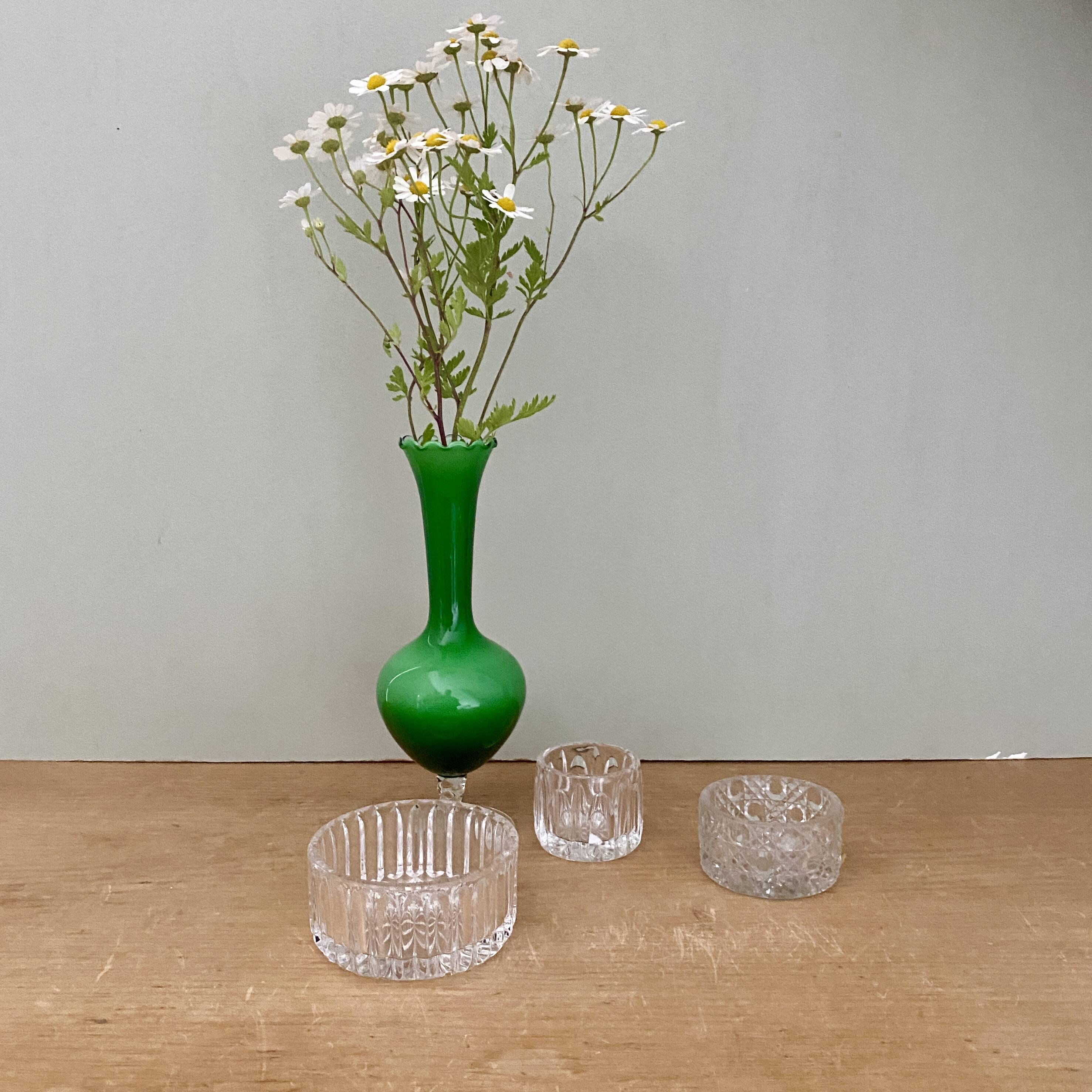 Set of 3 vintage glass ramekins