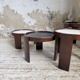 Nido 780 G stackable coffee tables. Frattini for Cassina