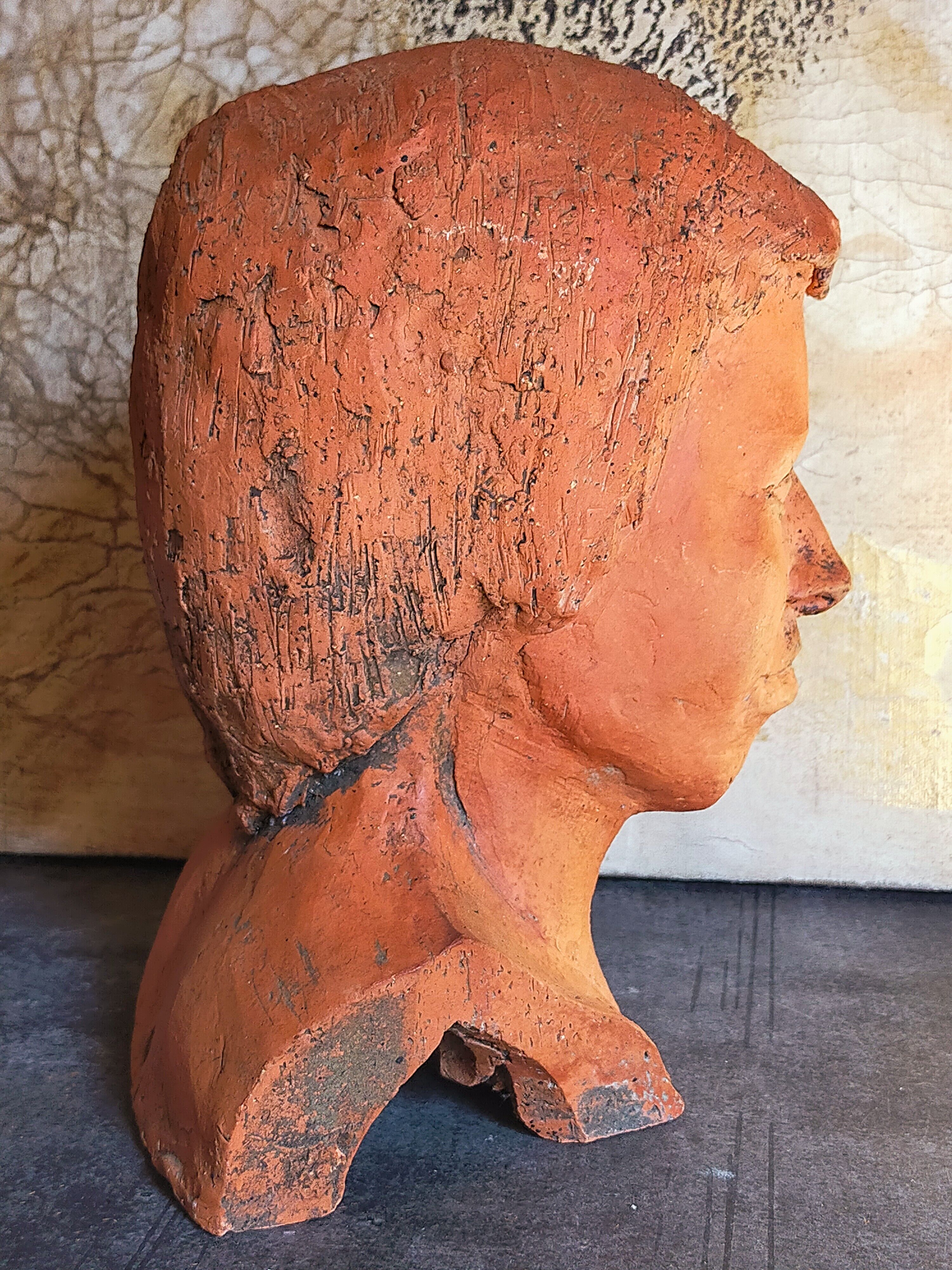 Young man's head original artist modeling