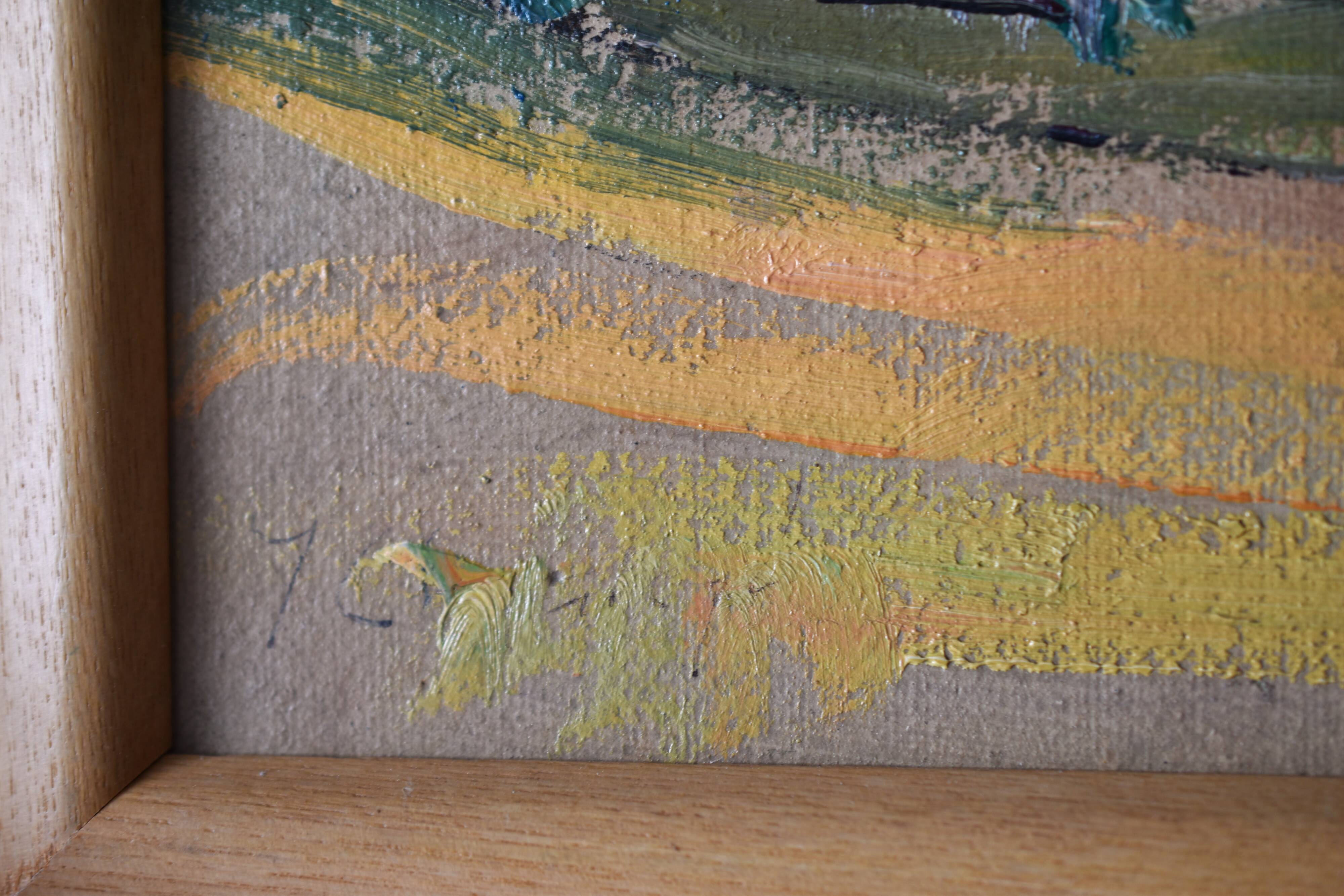 Jean Chaleyé, Hilly Landscape with Poplars (circa 1920)