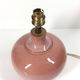 Lampe en céramique émaillée rose poudré