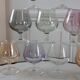 Set of 12 colored glasses to digestive / aperitif 60s