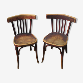 Pair of Fischel bistro chairs