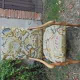 Louis XIII style armchair with tapestry