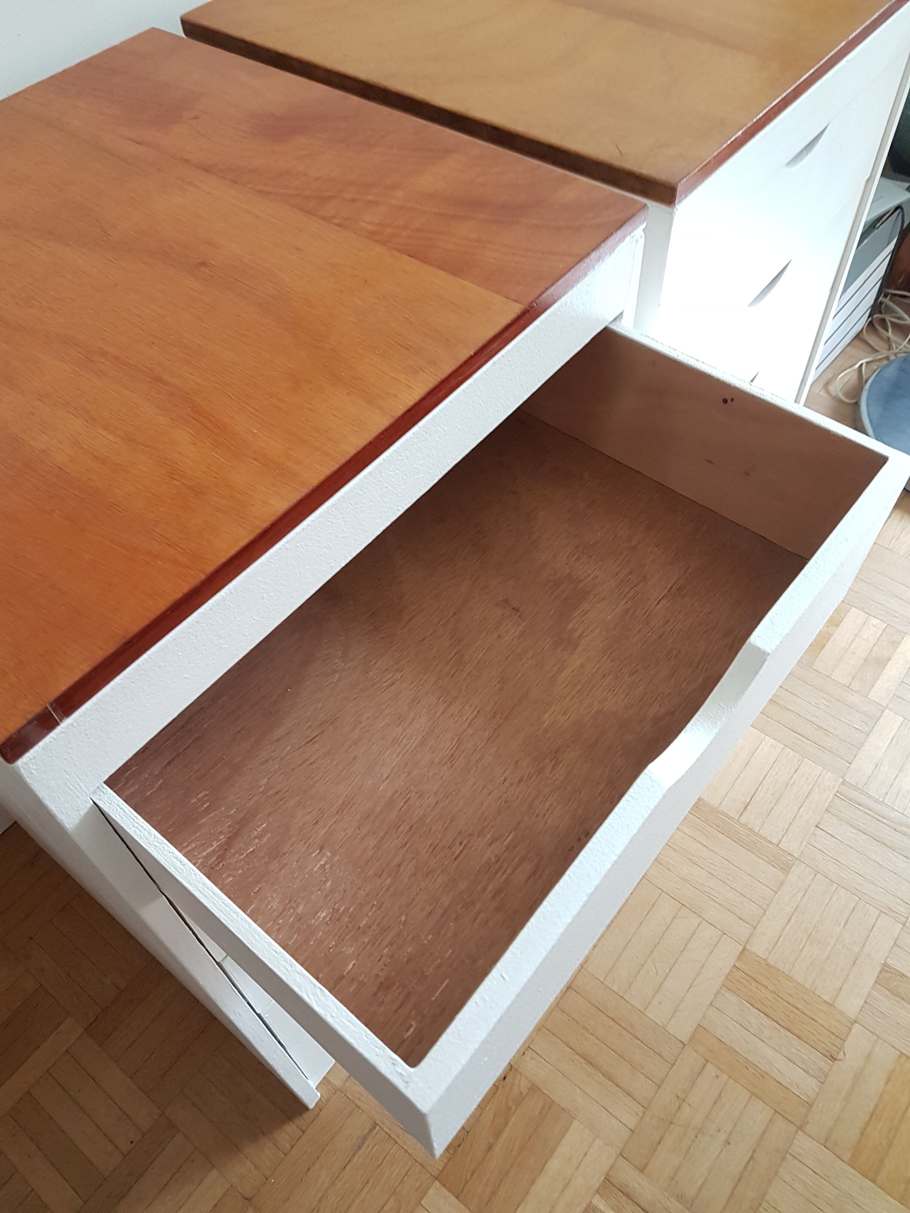 Vintage wood carpentry boxes