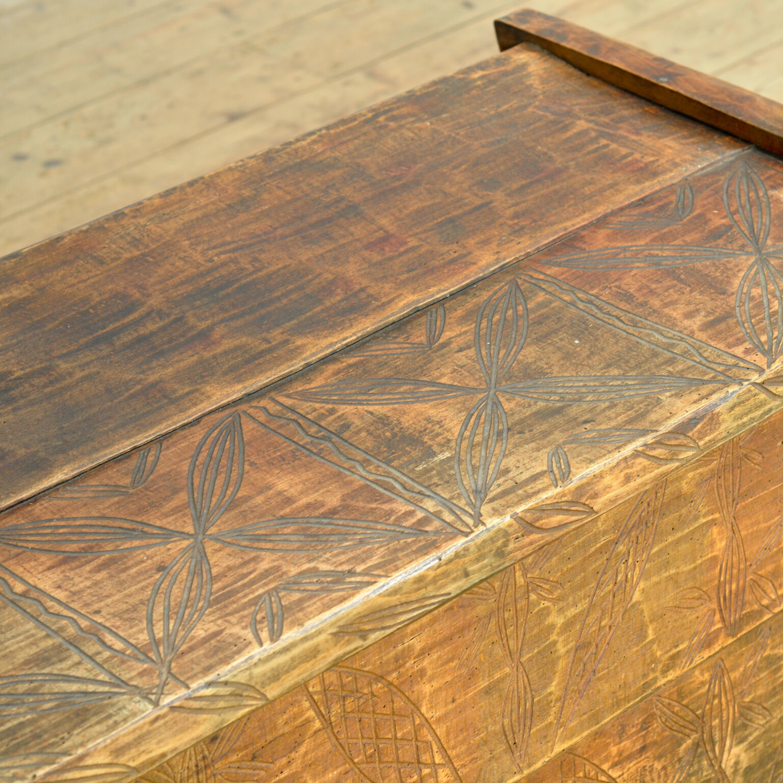 Antique shepherd’s chest, 1850s