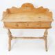 Antique English Pine 2 Drawer Desk - 1950s