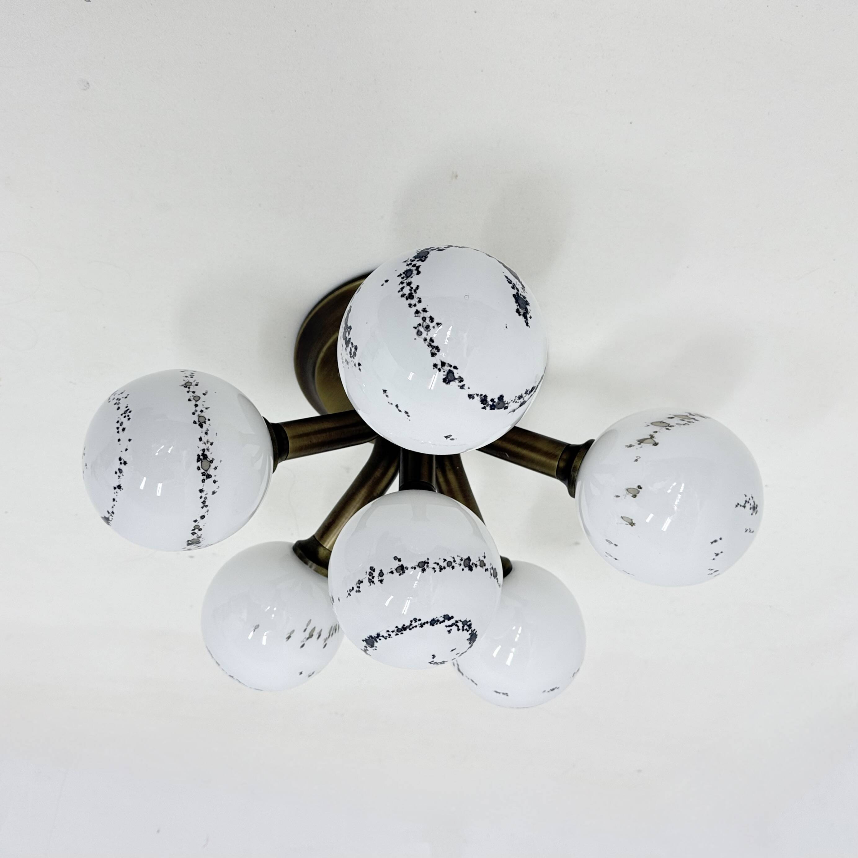 Hillebrand Sputnik Ceiling lamp flush mount , 1970s