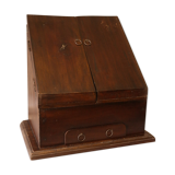 Antique table cabinet in solid mahogany XXth
