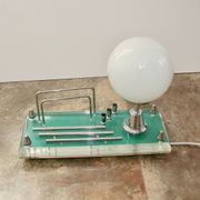1970s lamp with storage compartment | Acrylic, metal, glass | E14 | Vintage