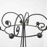 Portemanteau en fer forgé Italie années 1980