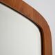 Vintage Scandinavian mirror in inlaid teak