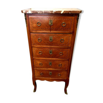 Louis XVI style semainier or ragman on marble