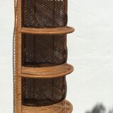 Vintage rattan shelf