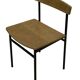 Chaise Auping Carrelle Vintage Bois et Métal design années 50
