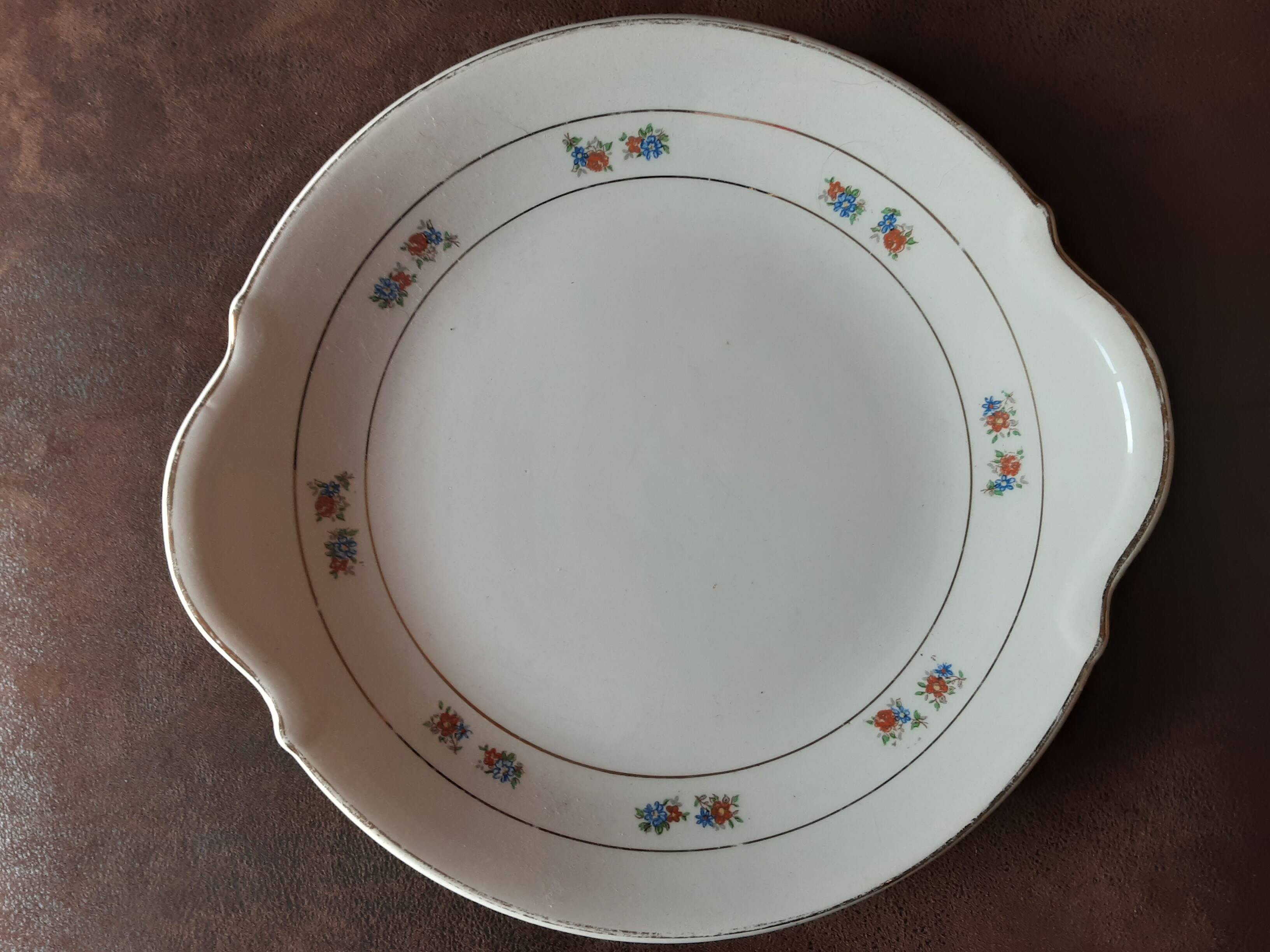Round semi-hollow dish Porcelain