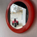 Authentic syla mirror in orange plastic from the 70s / seventies / space age