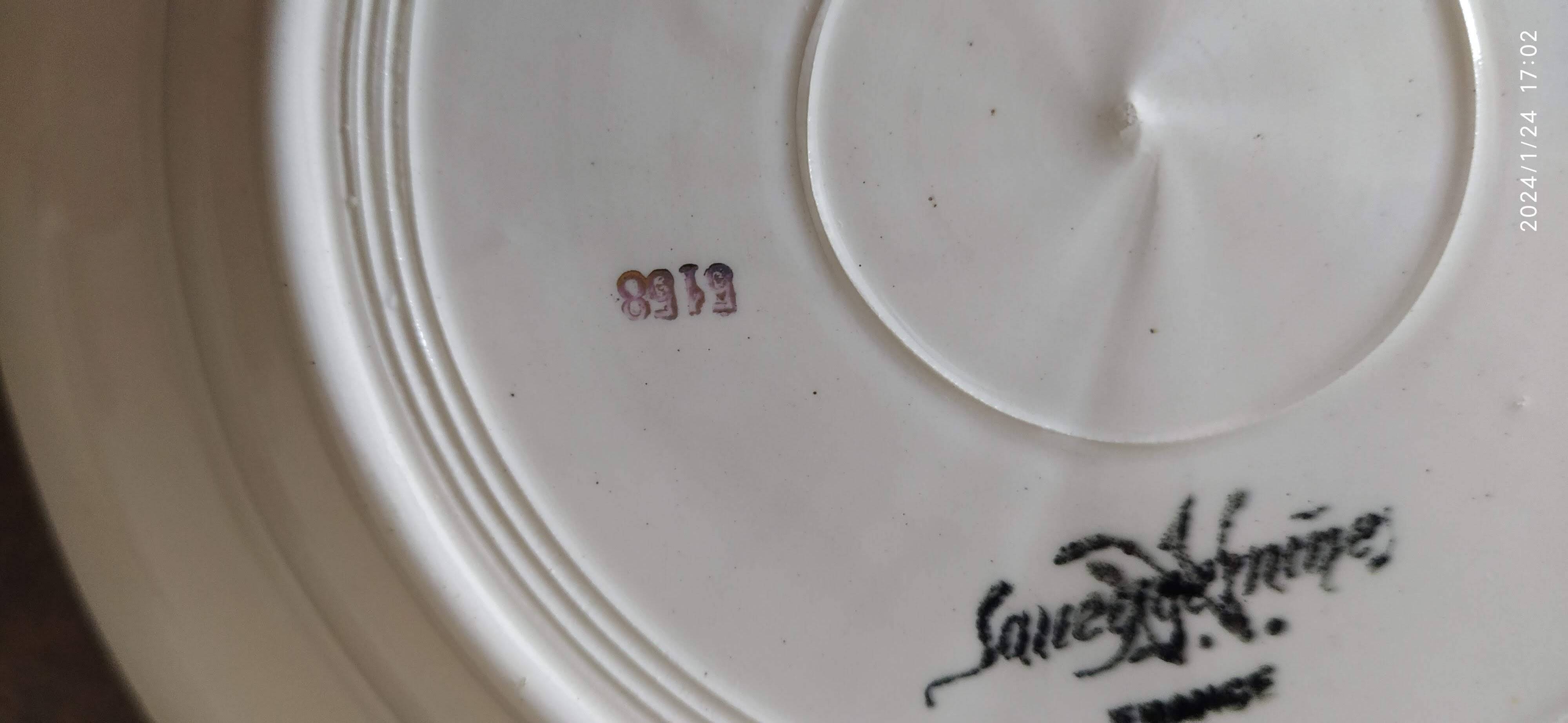 Sarreguemines soup plates