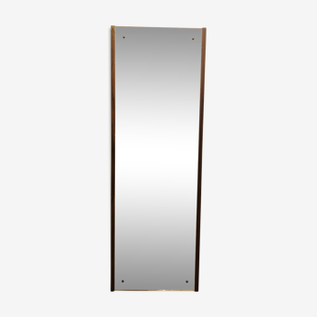 Scandinavian teak mirror 141 cm x 48 cm