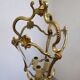 Antique lantern chandelier in bronze and domed glass