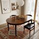 Scandinavian extendable table in rosewood from the 1960s, with 2 extensions.