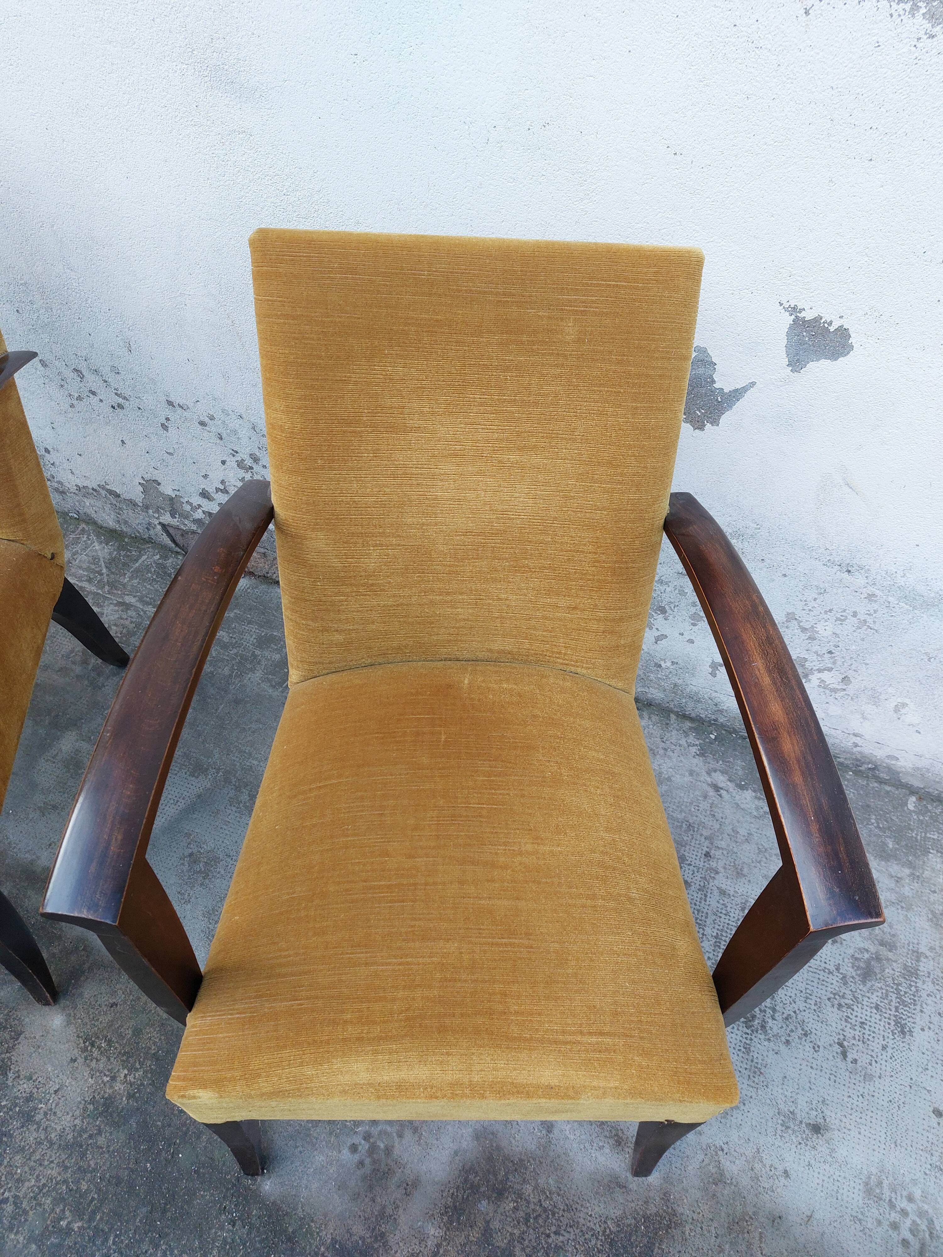 Paire de fauteuils bridge Art déco 1930