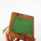 Vintage solid wood bookends