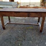 19th century country farm table in oak