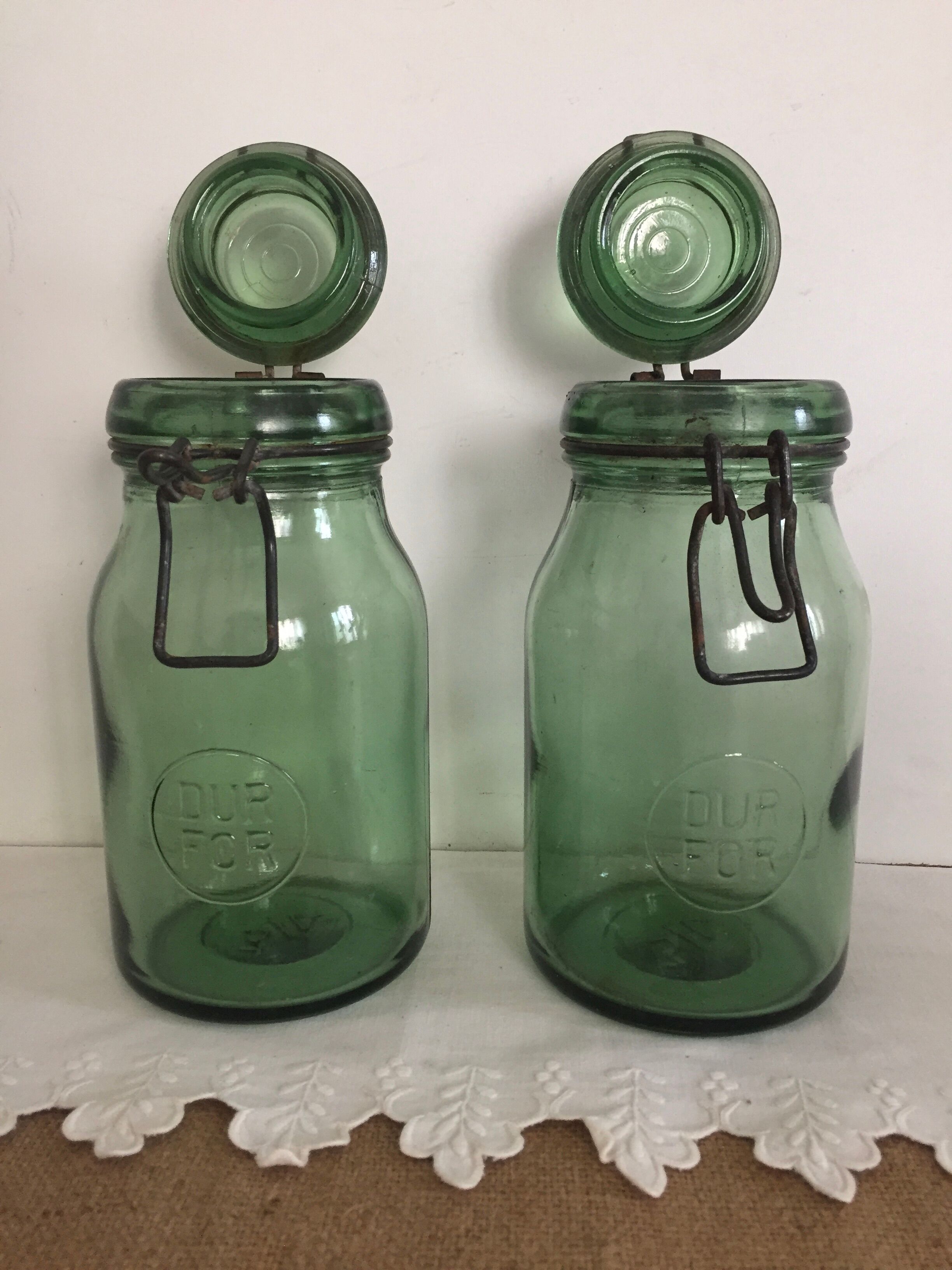 Pair of Durfor jars - 3/4 litre