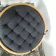 Pouf vintage en rotin