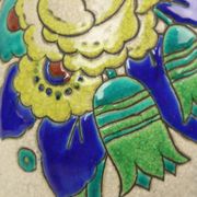 Vase Art Déco Polychrome Charles Catteau Boch Keramis D2366