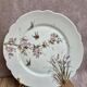Set of 7 antique porcelain plates – Decorated with polychrome birds and flowers