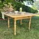 Wooden drop-leaf table
