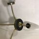 Lot brass suspension and 2 brass double wall sconces 70s