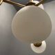 Opaline Glass Sputnik Chandelier with 7 Lights