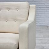 1970s, Danish loungechair, furniture wool, teak wood legs.