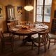 6 bistro chairs in solid oak, 1920s