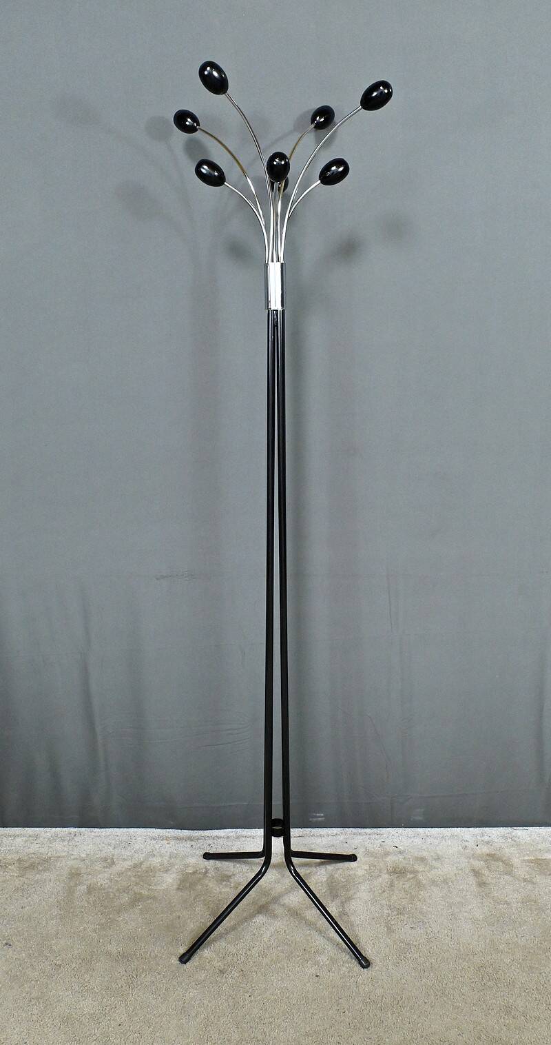 Coat rack in lacquered metal, italian design – 1960