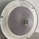 Vintage ceiling lamp in metal and pressed molded glass, France 1970
