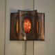 Accolay copper and resin wall light, 1950s