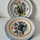 6 earthenware plates from the East - vintage 1960s