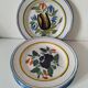 6 earthenware plates from the East - vintage 1960s