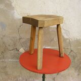 Rustic tripod stool "French craftsmanship"